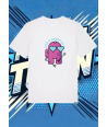 Camiseta Blanca Among Us Rosa Impostor | camiseta anime