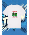 Camiseta Blanca Among Us Verde Impostor | camiseta anime