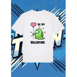 Camiseta Blanca Among Us Verde Impostor | camiseta anime