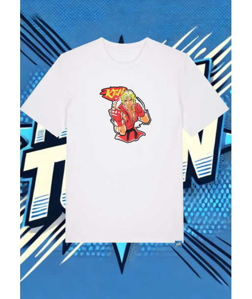 Camiseta Blanca Ken Street Figther | camiseta anime